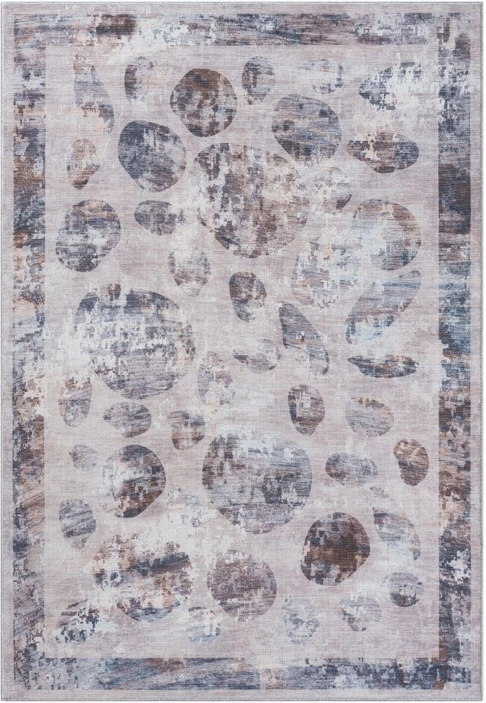 MY-RUG Waschbarer Teppich "Kelpie" 160x230cm, grau, Küche oder Terrasse, maschinen waschbar bis 30Grad