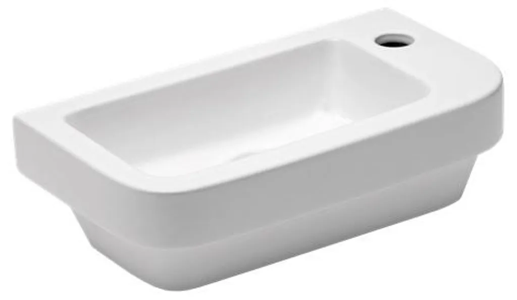 Petit lavabo pour toilettes étroites Glacera BIGIO 45x24 cm droit