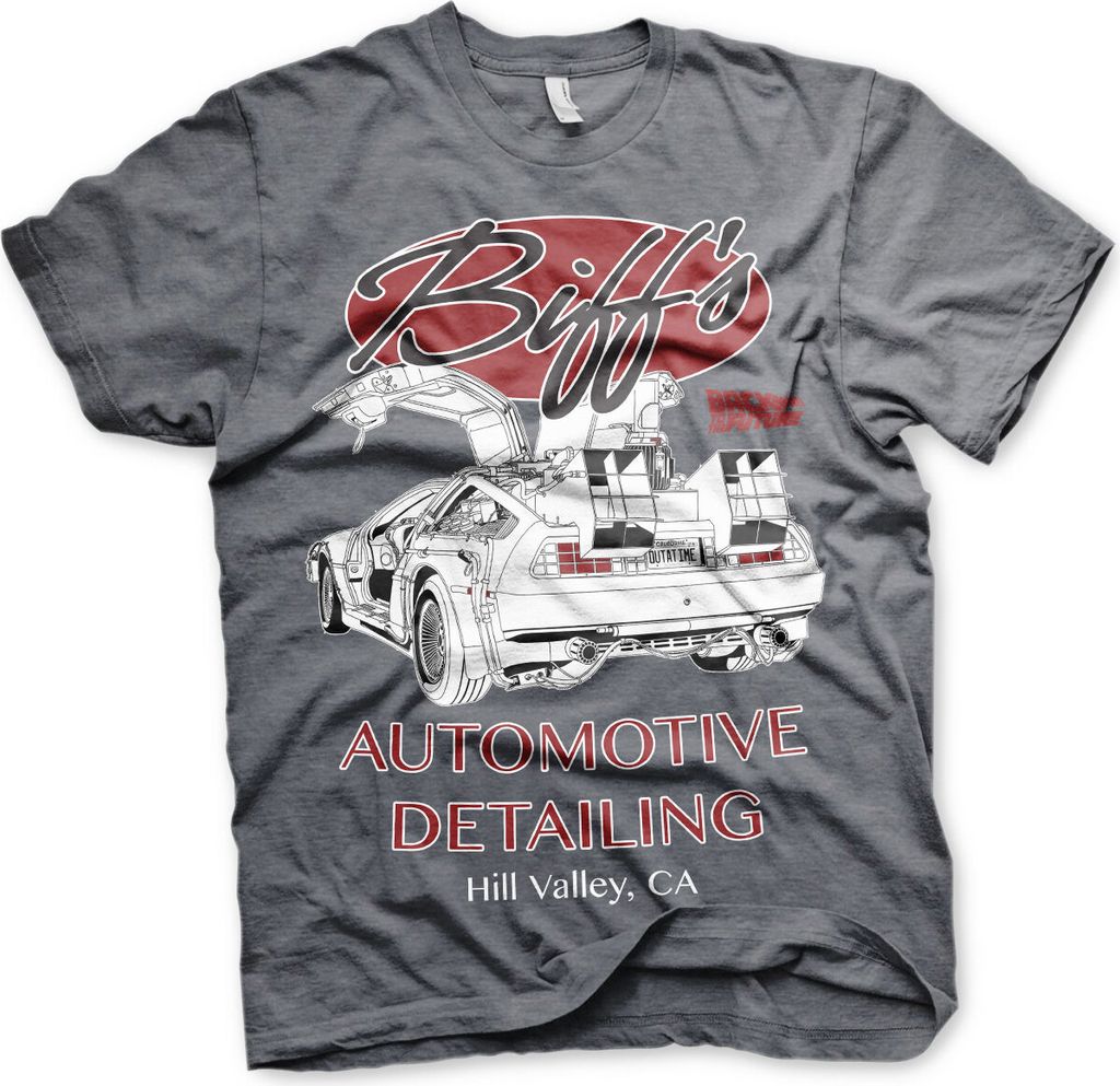 Biff's Automotive Detailing T-Shirt - Medium - Dark-Heather