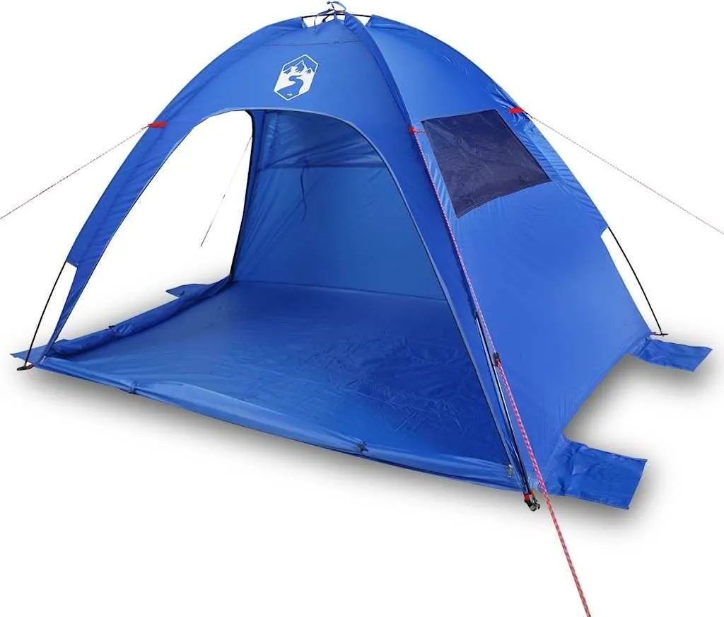 Tente de Plage pour Enfant et Adulte Bleu Azur - Abri Vent et Soleil