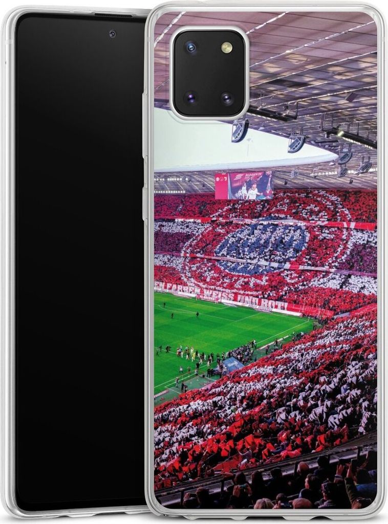 DeinDesign Slim Hülle für Samsung Galaxy Note 10 lite Silikon Case Ultra Dünn Handyhülle FC Bayern München FCB Stadion