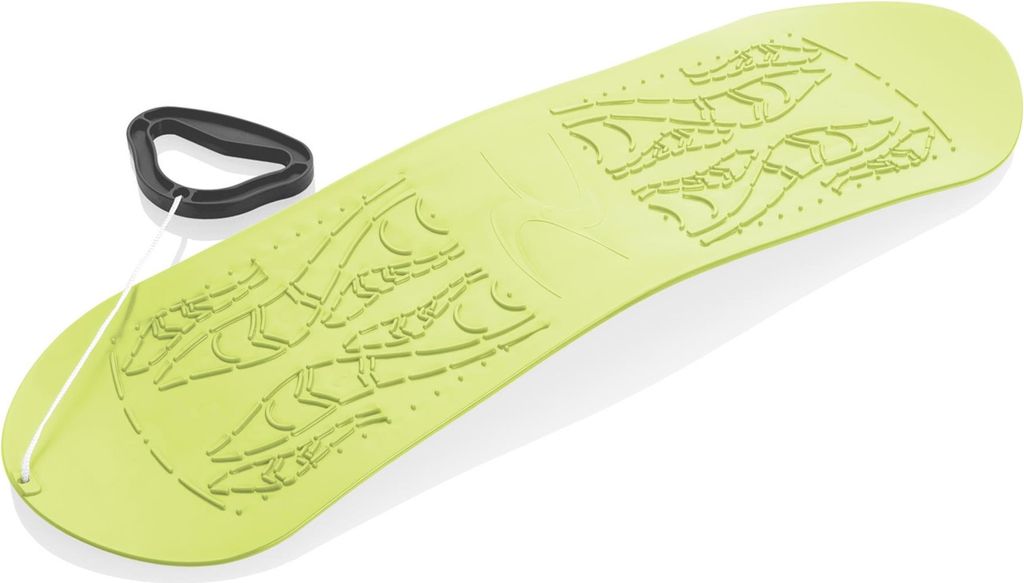 Plastikowy snowboard dziecięcy KUBIsport, limonkowy Zdjęcie produktu 