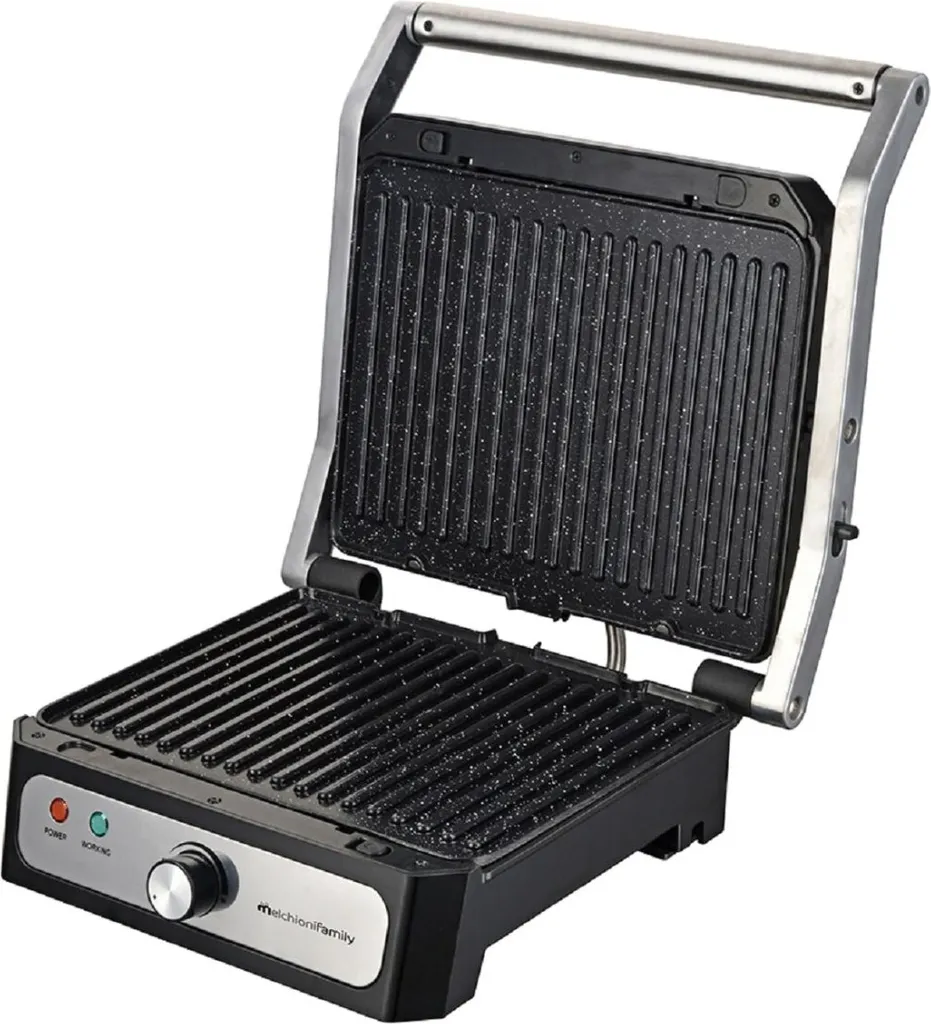 Gril de Table Électrique 1800W Melchioni et Panini Maker en Céramique - 2