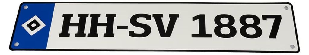 HSV Deko Kennzeichen Produktbild 