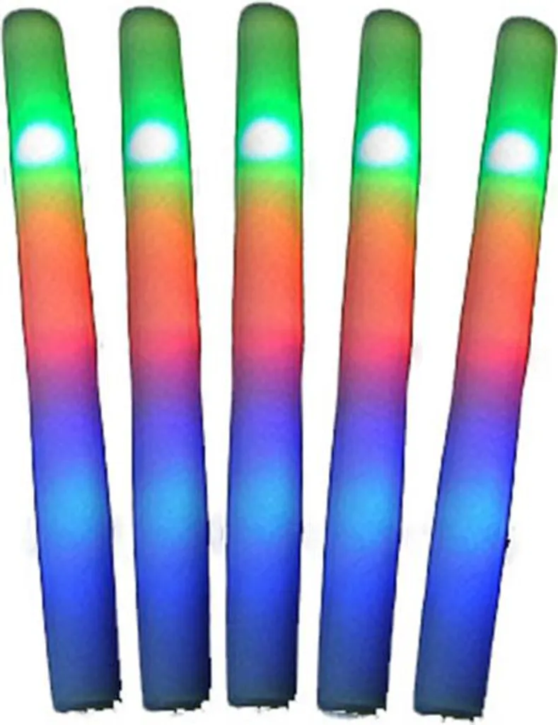 Bastoncini LED Spugna 48cm 10 Pezzi - Luci per Feste e Concerti