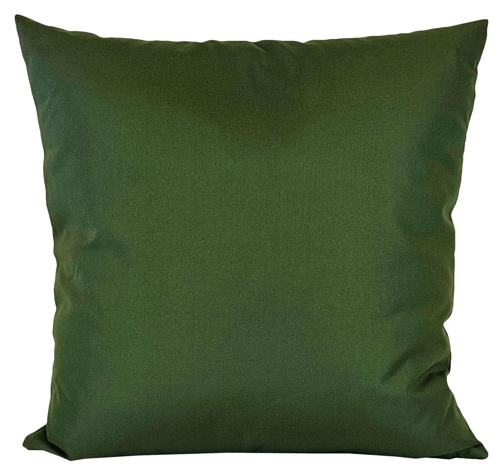 JACK 1x 60x60cm Outdoor Kissenhülle Bezug Kissen Hülle Lounge Garten Einfarbig, Farbe:Oliv