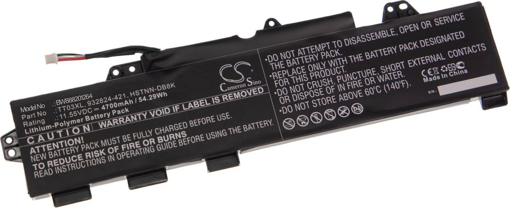 vhbw Akku kompatibel mit HP EliteBook 850 G5 (4BC95EA), 850 G5 (4BC92EA), 850 G5 (3ZG32EA), 850 G5 (3XD18PA) Notebook (4700 mAh, 11,55 V, Li-Polymer)