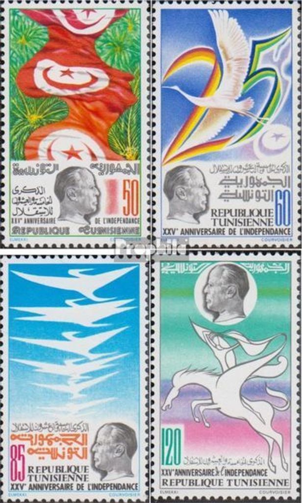Briefmarken Tunesien 1981 Mi 993A-996A (kompl.Ausg.) Produktbild 