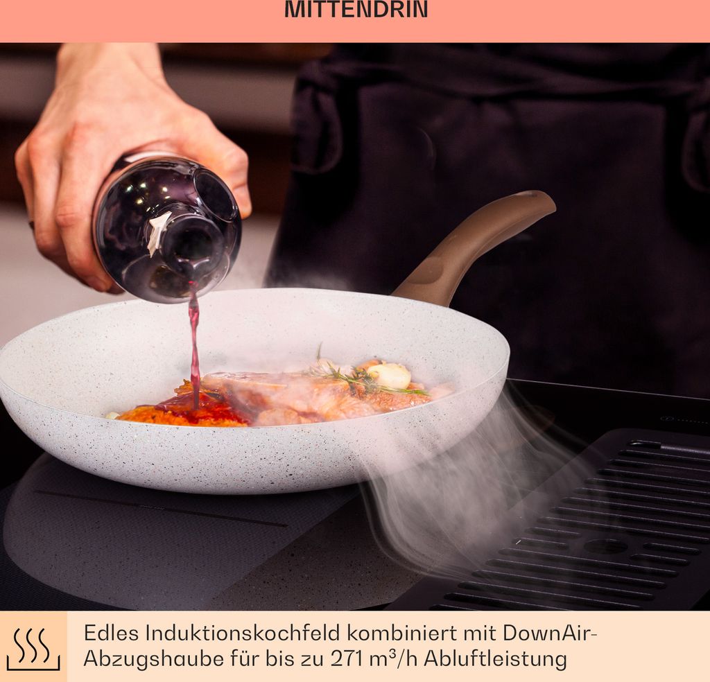 Klarstein 2-in-1 Induktionskochfeld mit Dunstabzug, Produktbild 3