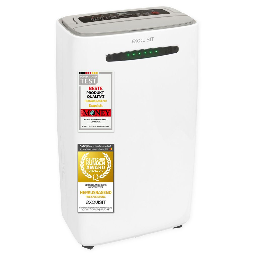 Exquisit Mobiler Luftentfeuchter, 5,5 l Wassertank, 400 Produktbild 