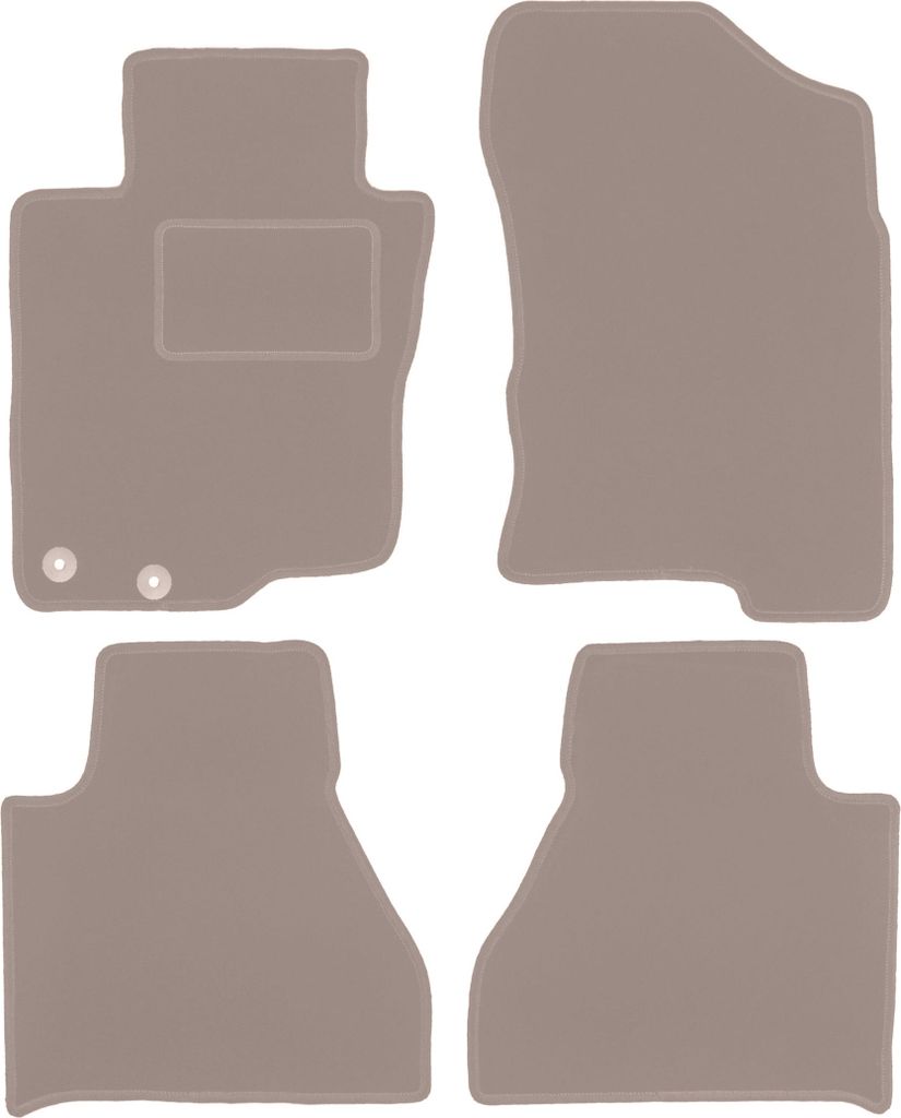 Velours-Autoteppiche für: Toyota Hilux Viii Pickup (2015-) Beige