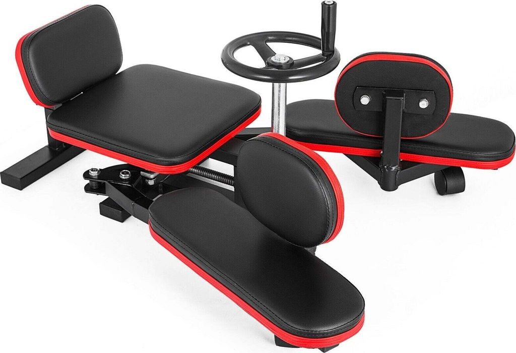 Verstelbare Yoga Spagaat Trainer Rood/Schwarz Stretching Machine