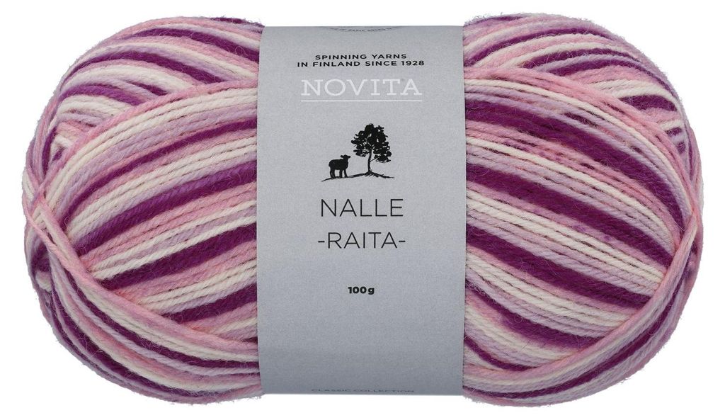 Novita Nalle Raita 100g - Sockengarn 8191 Elfe