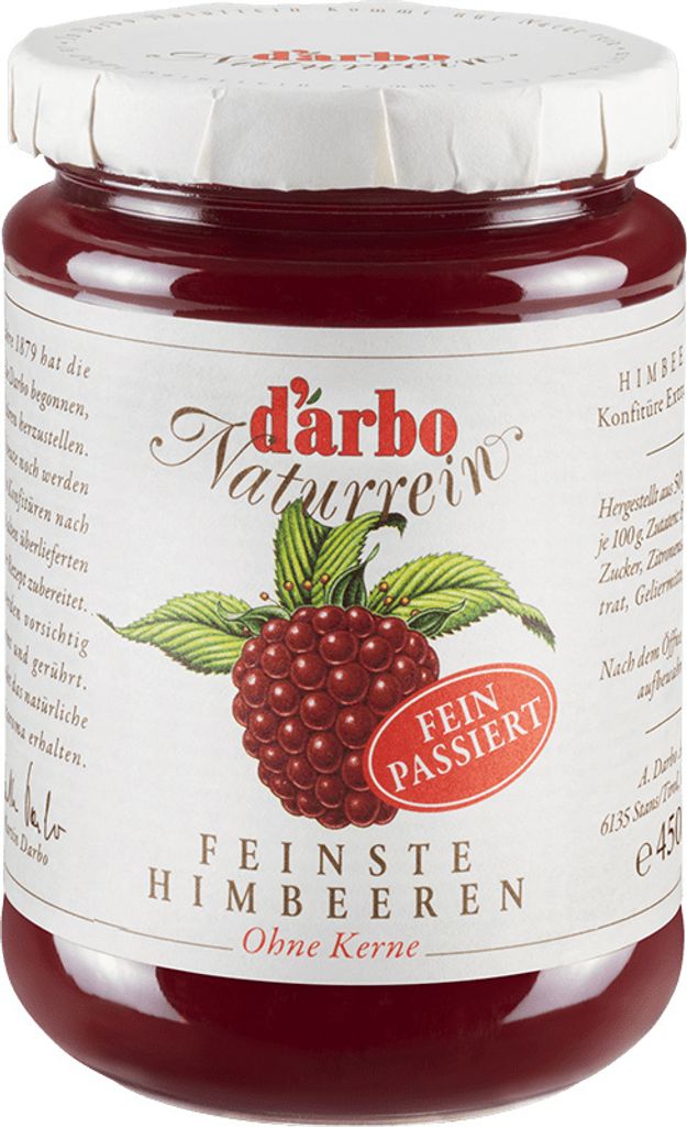 Darbo Naturrein Himbeeren Konfitüre Fein passiert ohne Produktbild 