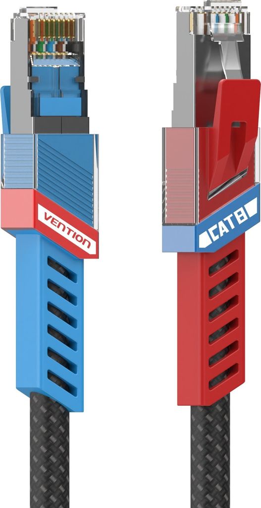 Vention Cat8 SFTP Gaming Ethernet Patch Kabel 5M Schwarz