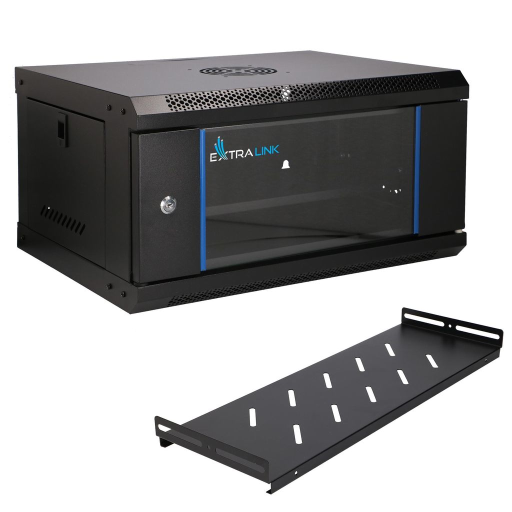Extralink Lite 19" 4U Wandkast Rackkast 530 x 400 mm met Productafbeelding 