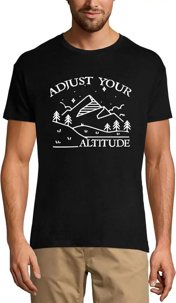 Herren Grafik T-Shirt Höhenanpassung - Bergwandern – Adjust Your Altitude - Mountain Hiking – Öko-Verantwortlich Vintage Jahrgang Kurzarm Lus...