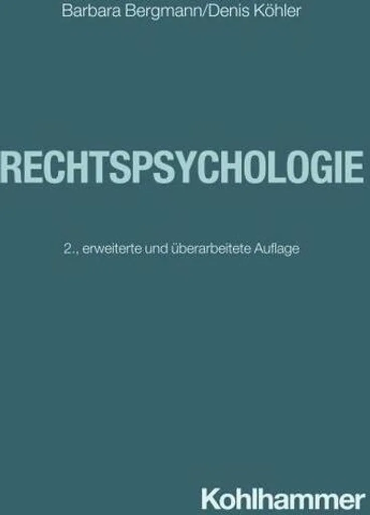 Livre Rechtspsychologie : Études de Cas en Psychologie Judiciaire Pro
