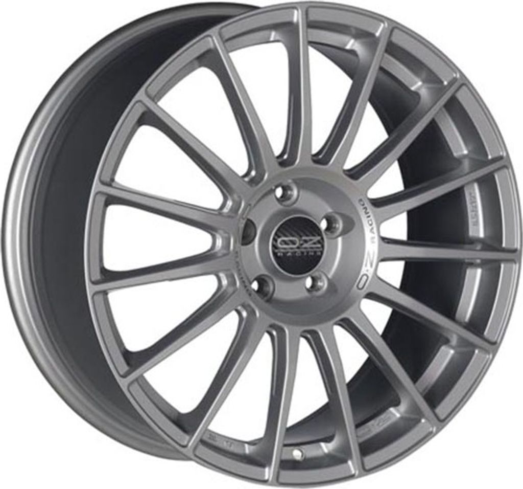 ALUFELGE OZ Racing SUPERTURISMO LM 8x18 5x112 ET 45 MATT RACE SILVER BLACK LETTERING