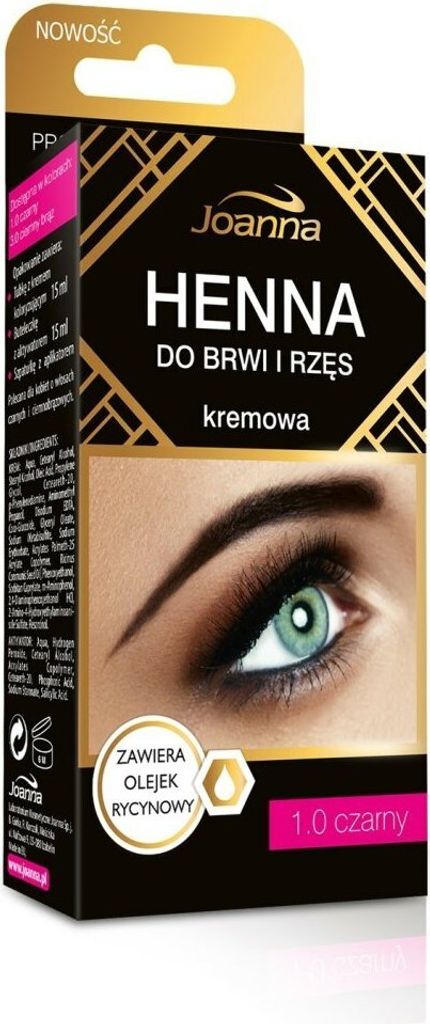 JOANNA Henné per sopracciglia e ciglia Crema 1.0 Nero 15ml Immagine del prodotto 
