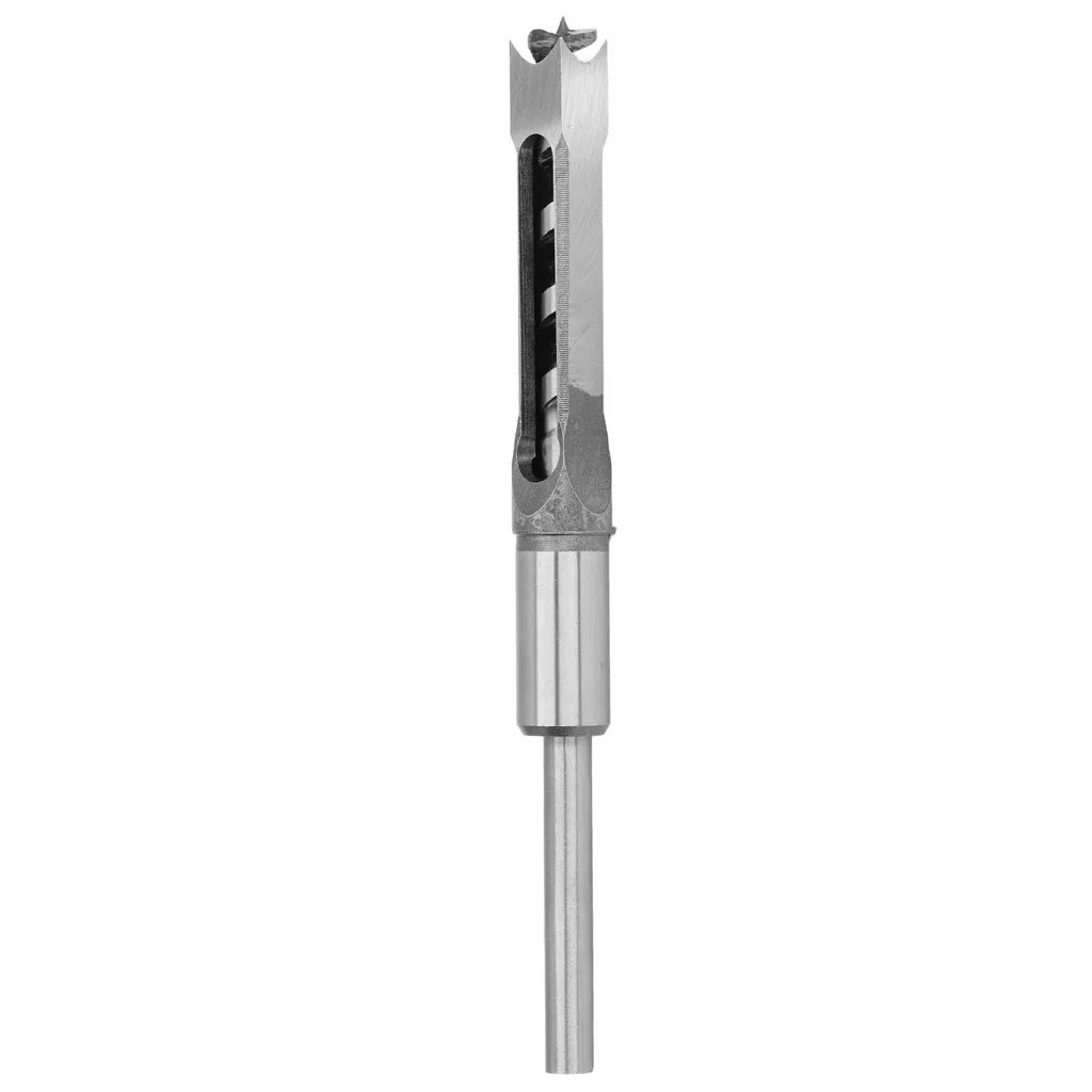 Punta per mortasatrice a foro quadrato, set di punte per mortasatrice, punta per mortasatrice, punta per trapano a foro quadrato, scalpello per mortasatura strumento per la lavorazione del legno, punte per scalpello, strumenti per la lavorazione del legno - 4