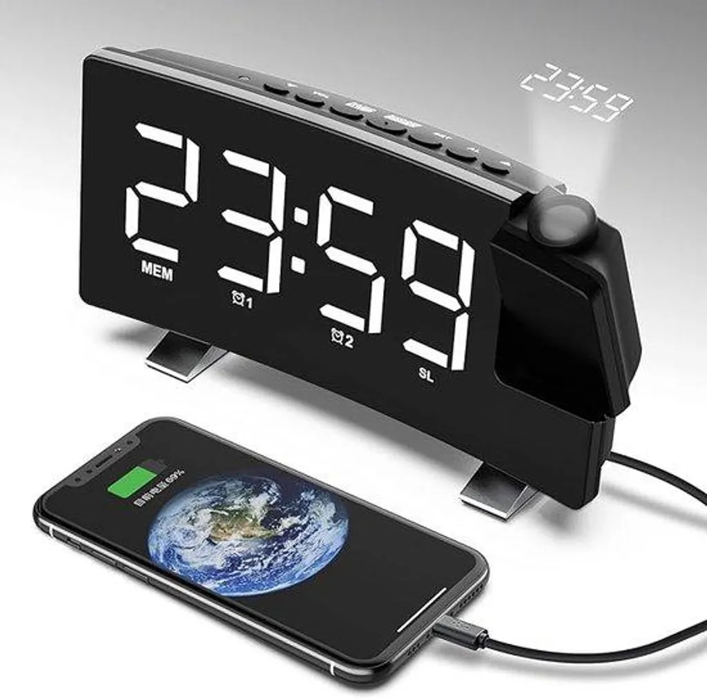 Radio-réveil DAB alimentation secteur et horloge à double alarme