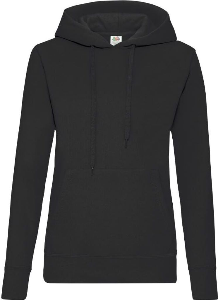 Damen-Sweatshirt mit Kapuze - Schwarz, S