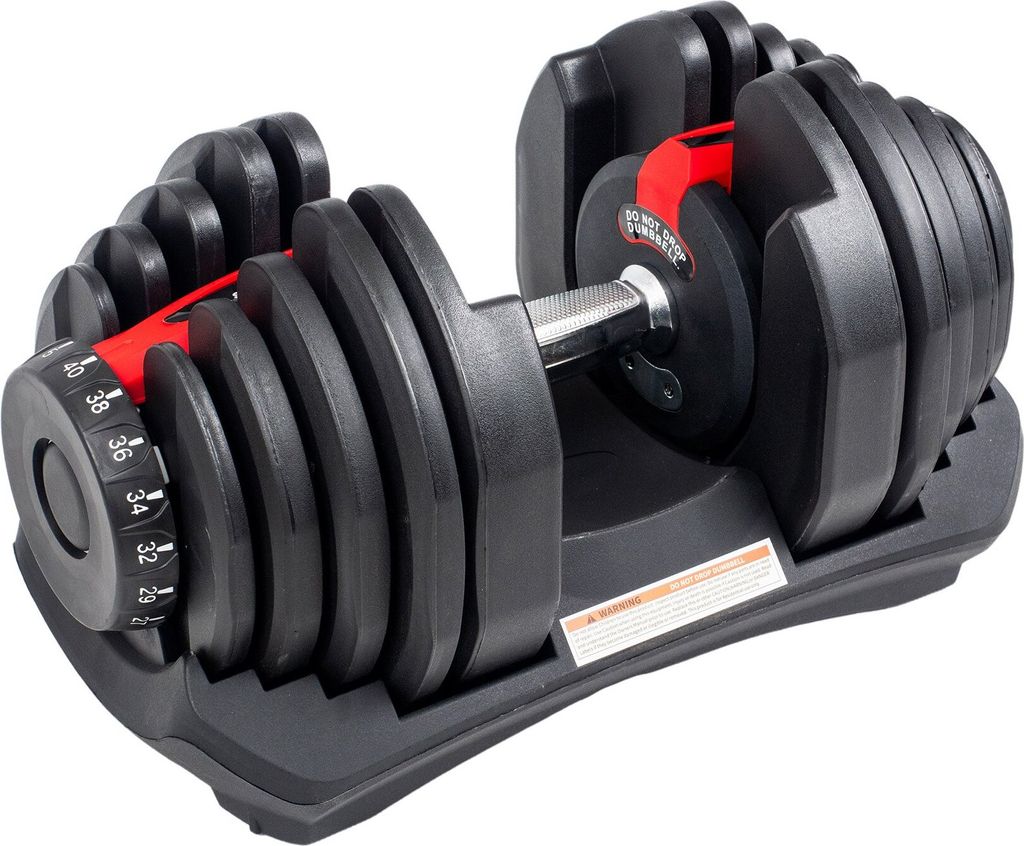 ACRA Einstellbare Hantel 40 Kg Satz von 16 Hanteln in 1