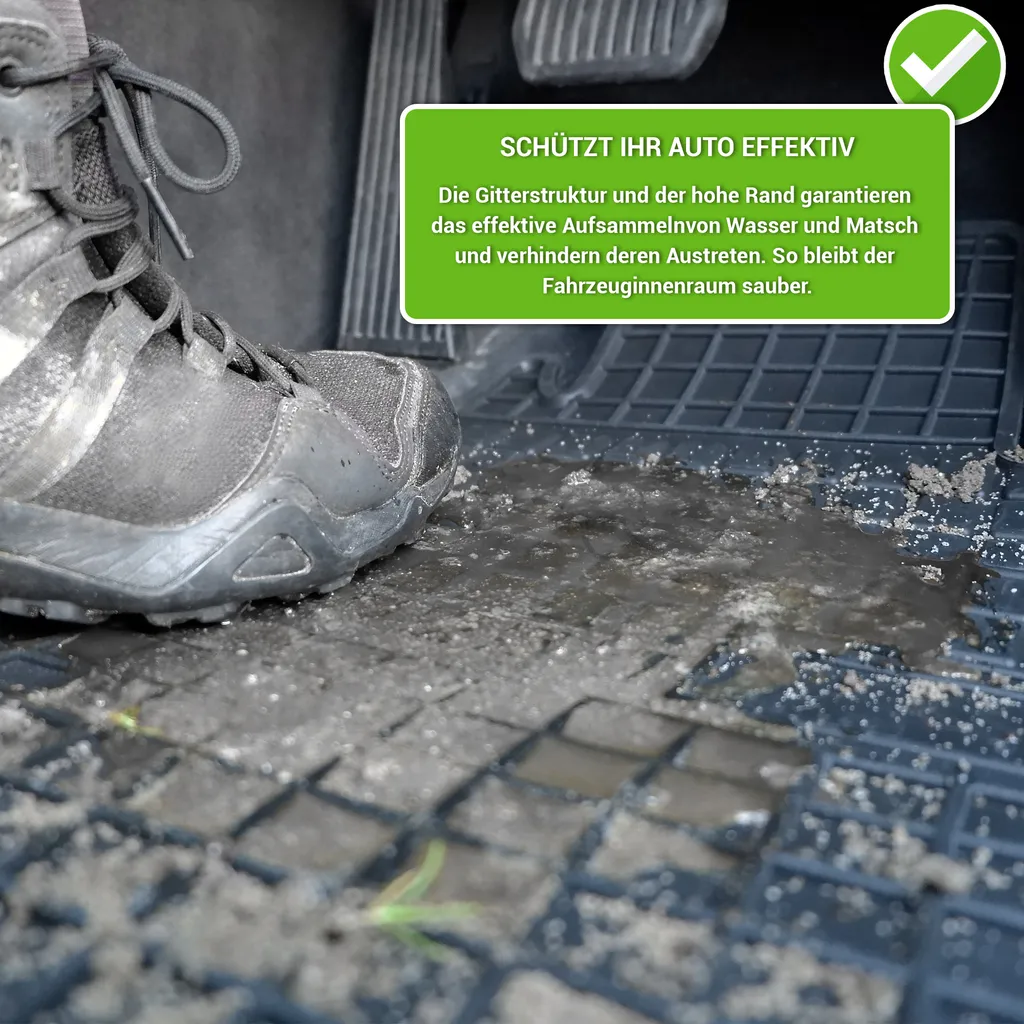 Tappetini Gomma su Misura Ford Grand C-MAX 2009-2019 | Set 2 Pezzi - 5