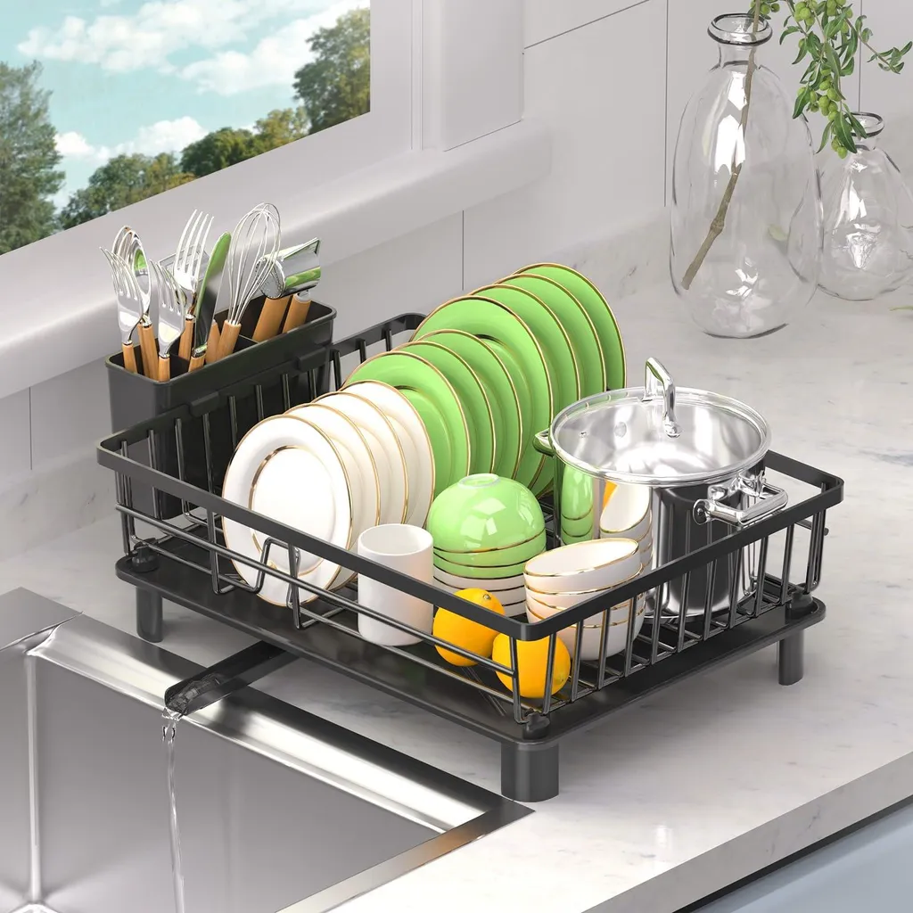Égouttoir anti-rouille : fini l'eau sur le plan de travail de la cuisine
