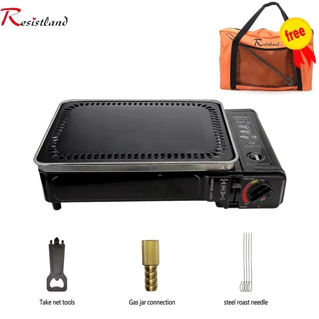 Barbecue charbon de bois portable compact noir avec allumage express