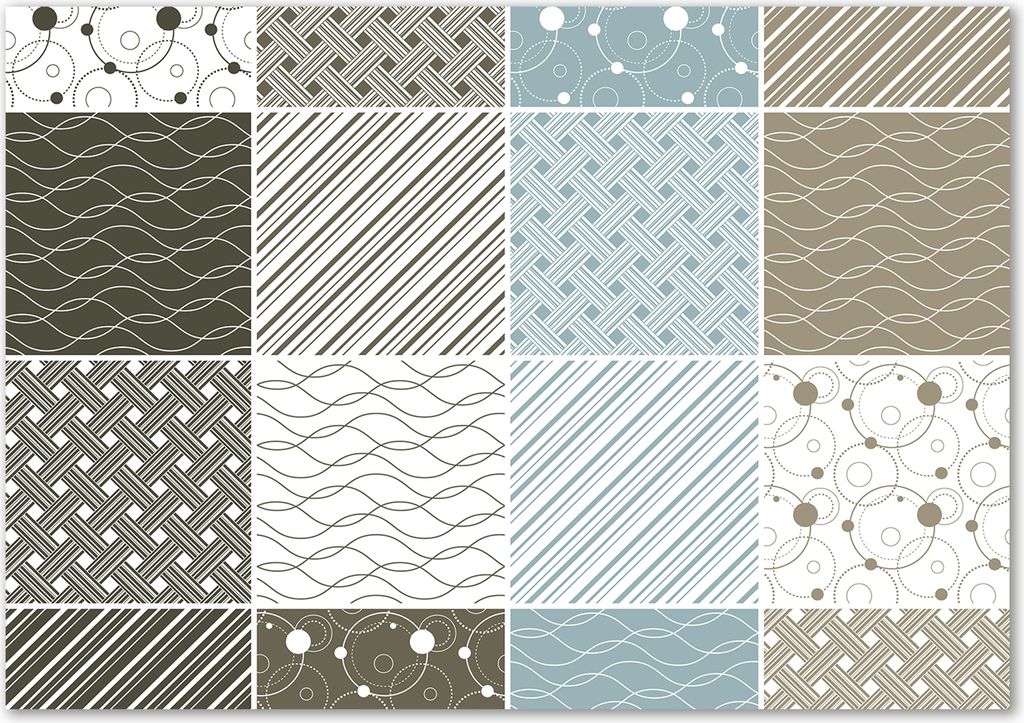 Tulup Leinwandbild - 100x70 cm - Wandkunst - Drucke auf Leinwand - Leinwanddruck - Kunst: modern & klassisch - Beige - Geometrisches Muster