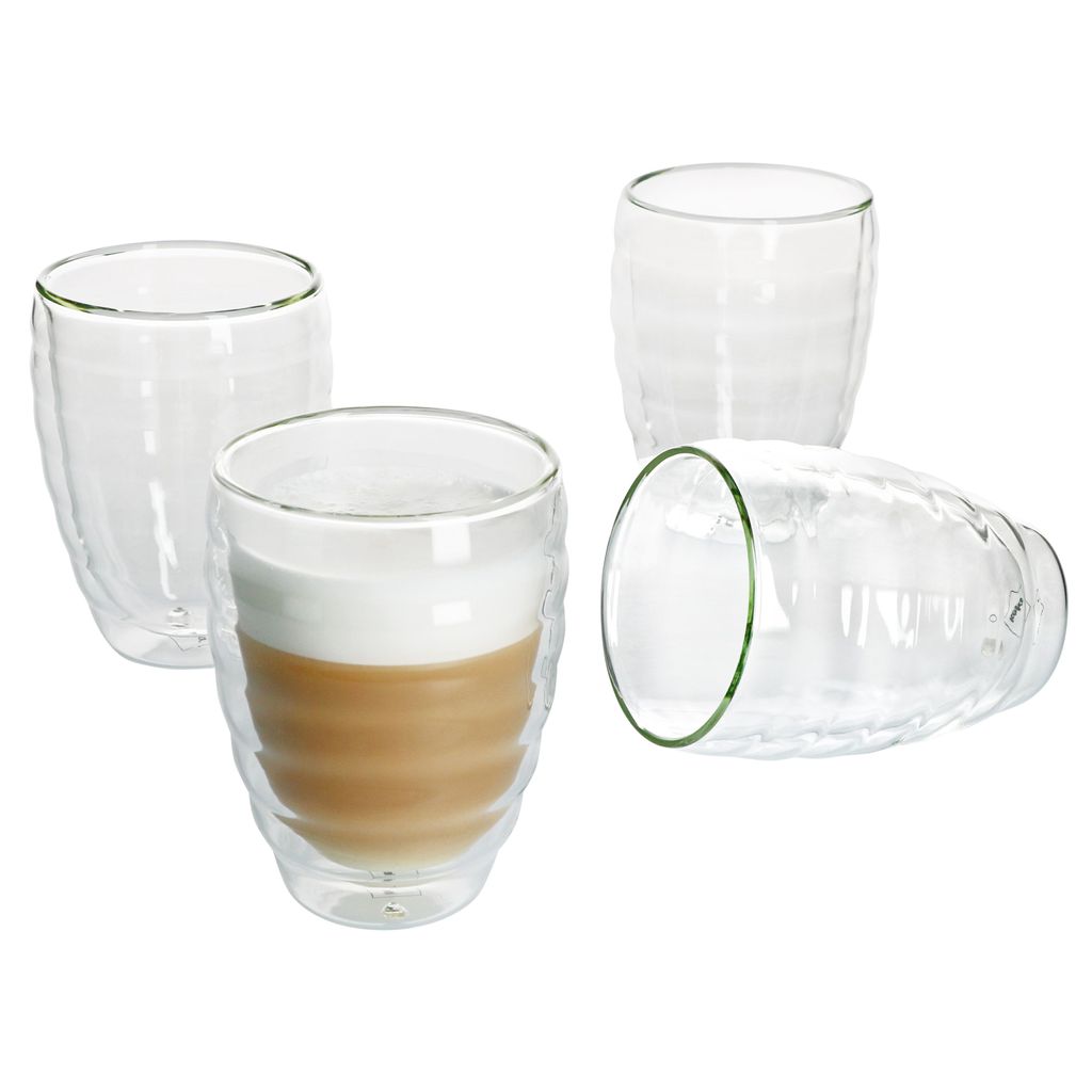 6 Latte Macchiato Gläser 300 ml mit Henkel Kaffeegläser Teegläser 9 VARIANTEN 