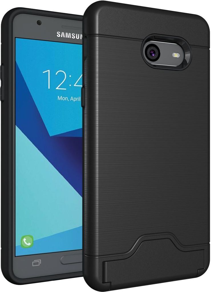 Schutzhülle für Samsung Galaxy J5 2017 4.8 Zoll SM-J500F Schutzcover aufstellbares Hardcase mit Kartenfach (USA VERSION)