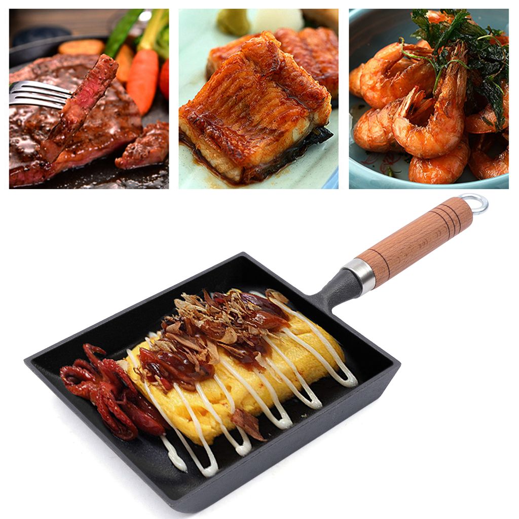 LIFKOME Eierpfanne Geteilt - Quadratische Bratpfanne Für Frühstück