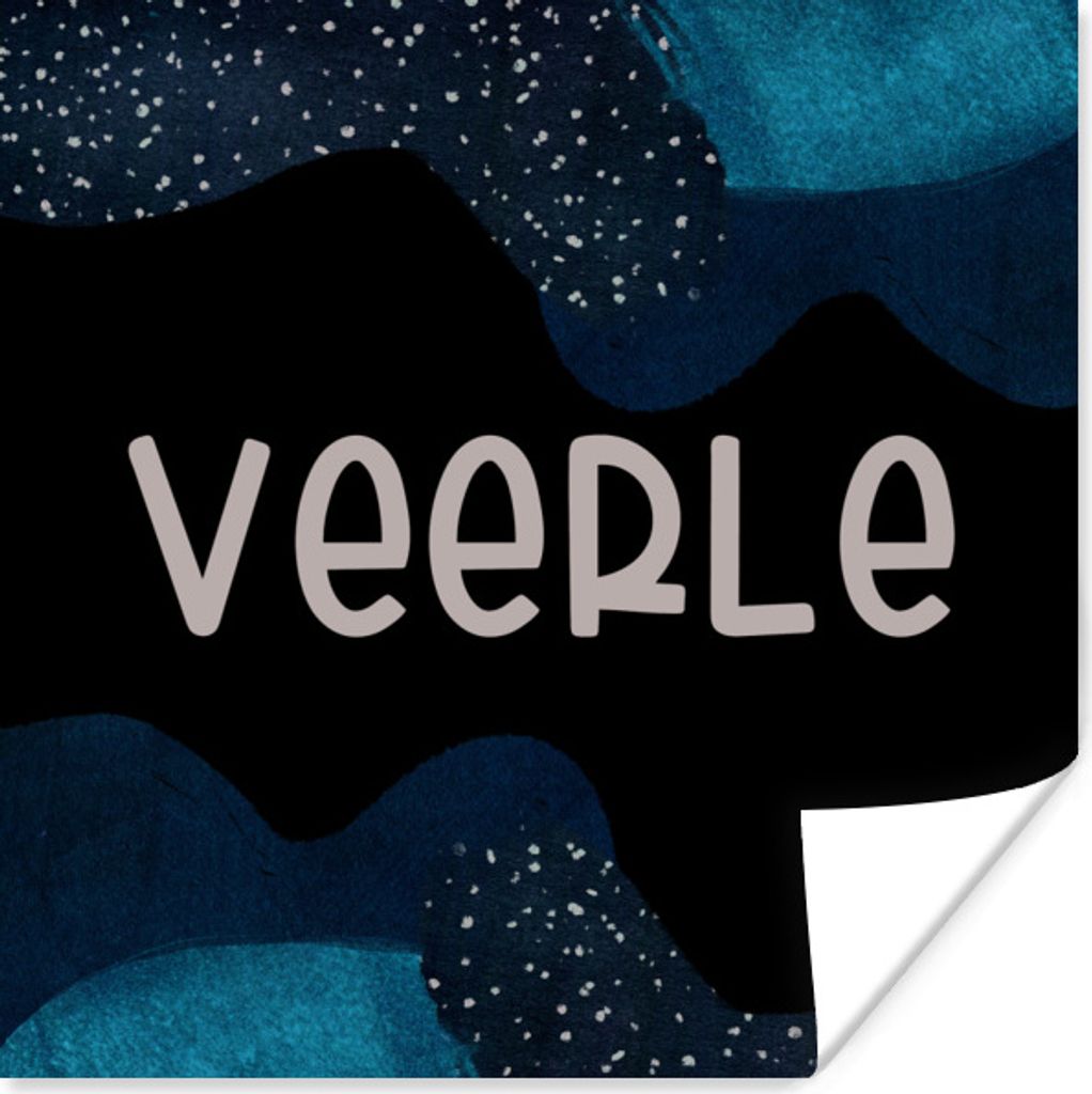MuchoWow Poster Veerle - Pastell - Mädchen 75x75 cm - Wand Dekoration