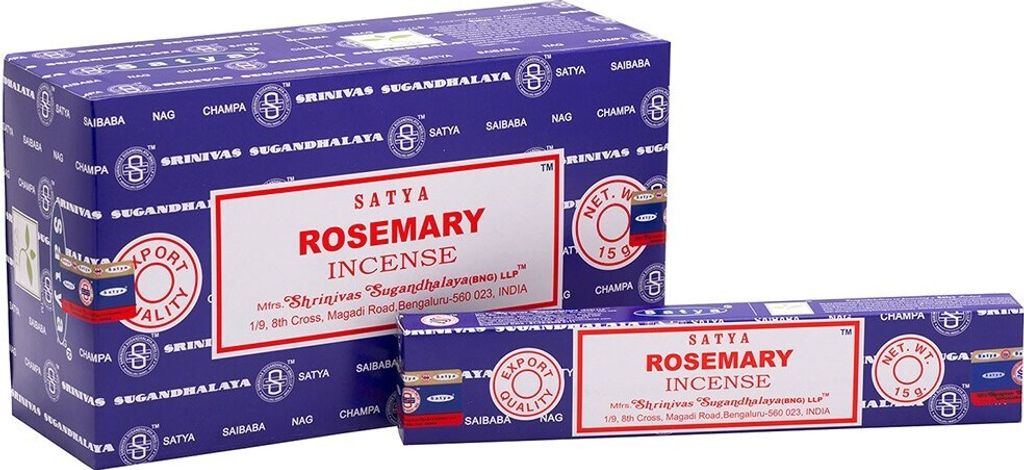 Satya - Räucherstäbchen, Rosmarin 120er-Pack SD3073 (Einheitsgröße) (Bunt)