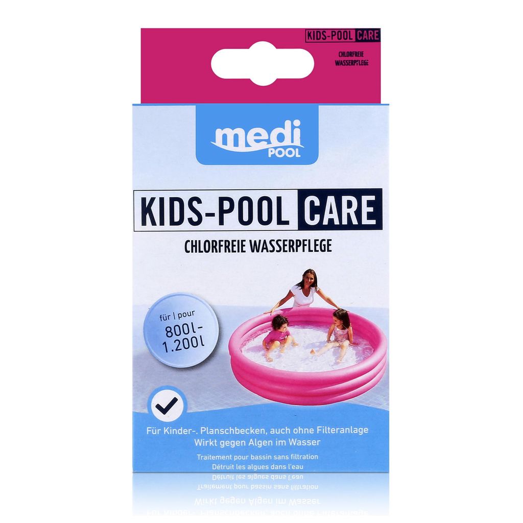 mediPOOL Kids-Pool Care 5x50ml - Chlorfreie Wasserpflege 5x50ml (1er Pack)