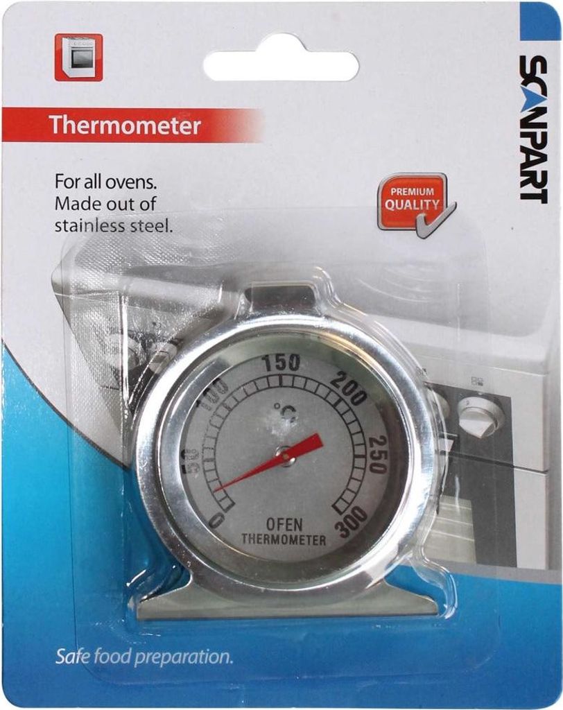 Scanpart 1100000006 Backofenthermometer Edelstahl bis 300°C