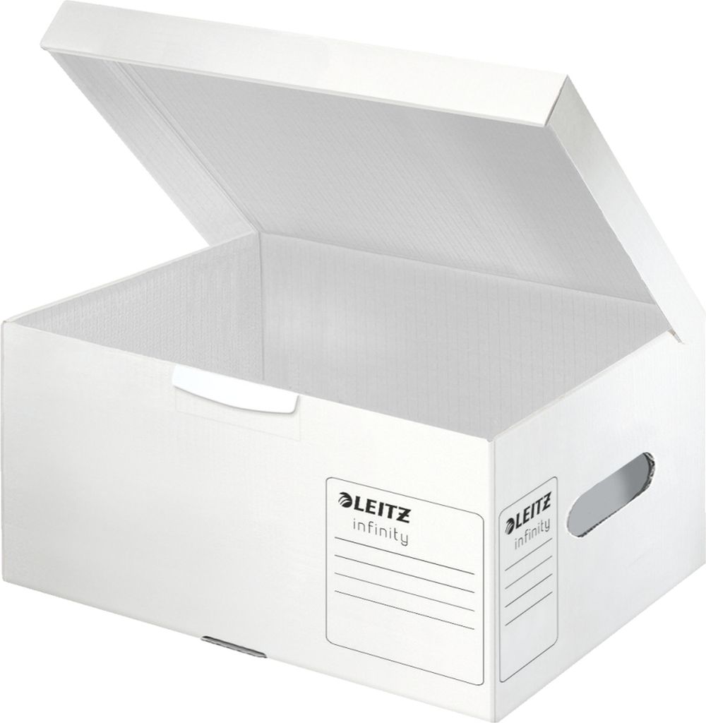 Esselte Leitz 10 Archivboxen Infinity A4 Plus weiß 35.5 x 25.5 19.0 cm (61050000)