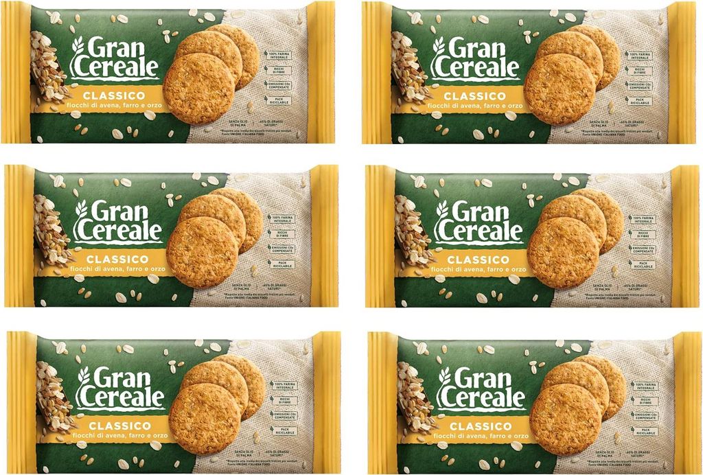 6x Mulino bianco Gran Cereale Classico korn getreide kekse Produktbild 