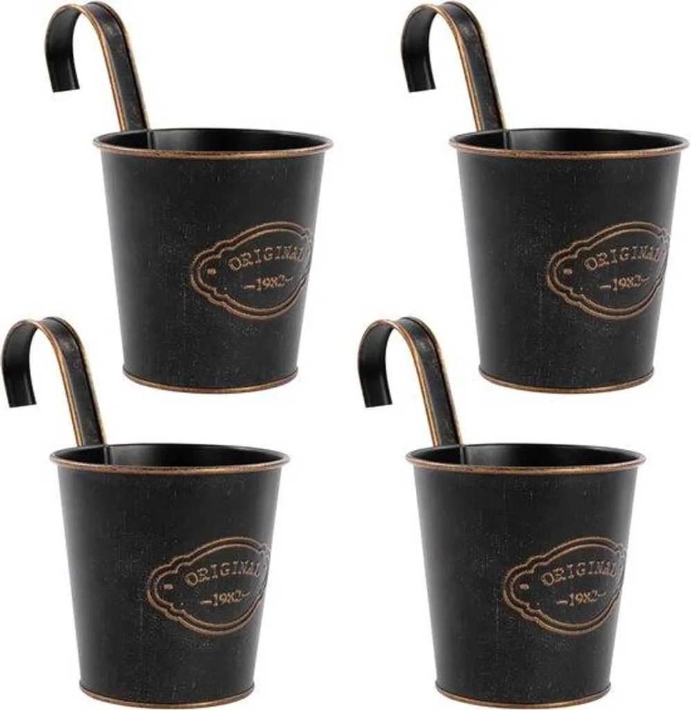 Support fleurs suspendu style vintage pour balcon et petit jardin
