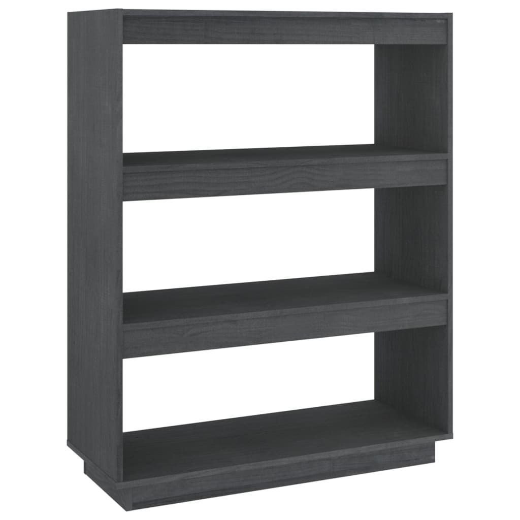 vidaXL Étagère à livres/séparation de pièce Gris 80x35x103 Image du produit 