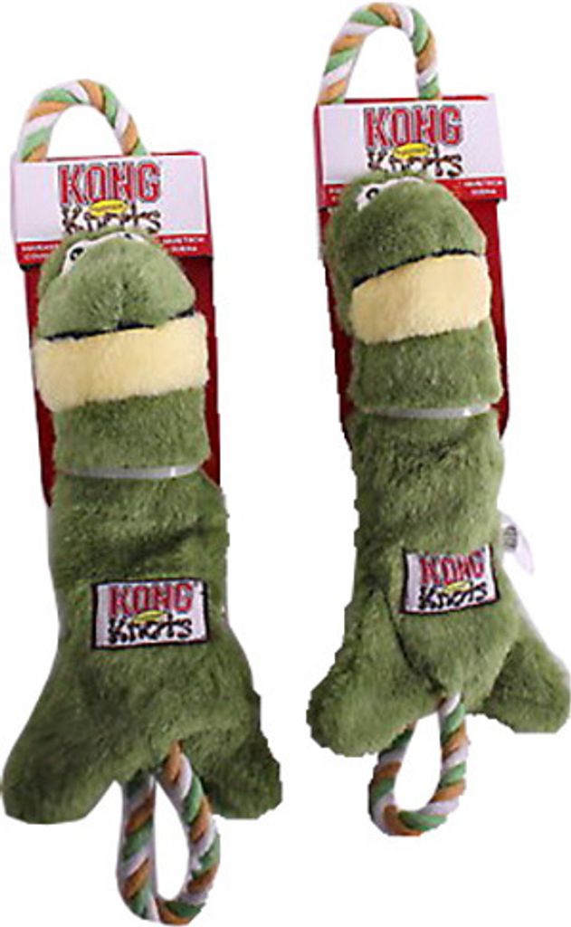 Kong Knoten Frosch Plüschtier Grün  Grün One Size Produktbild 