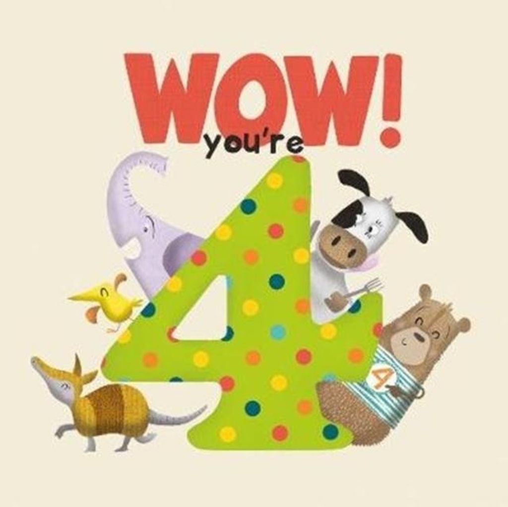 Wow Youre Four – Lingua: Inglese