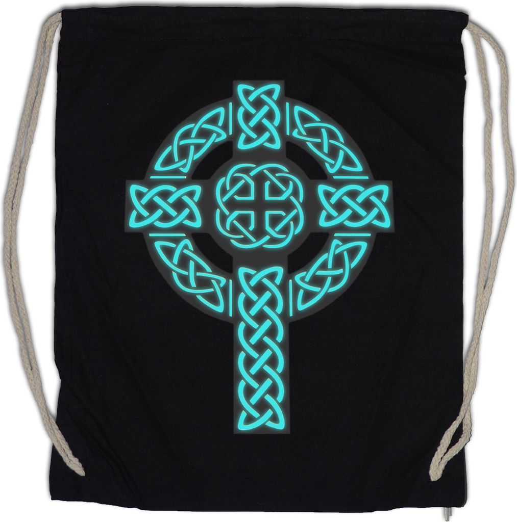 Urban Backwoods Celtic Knot Logo Sign V, Turnbeutel, Farbe: Schwarz