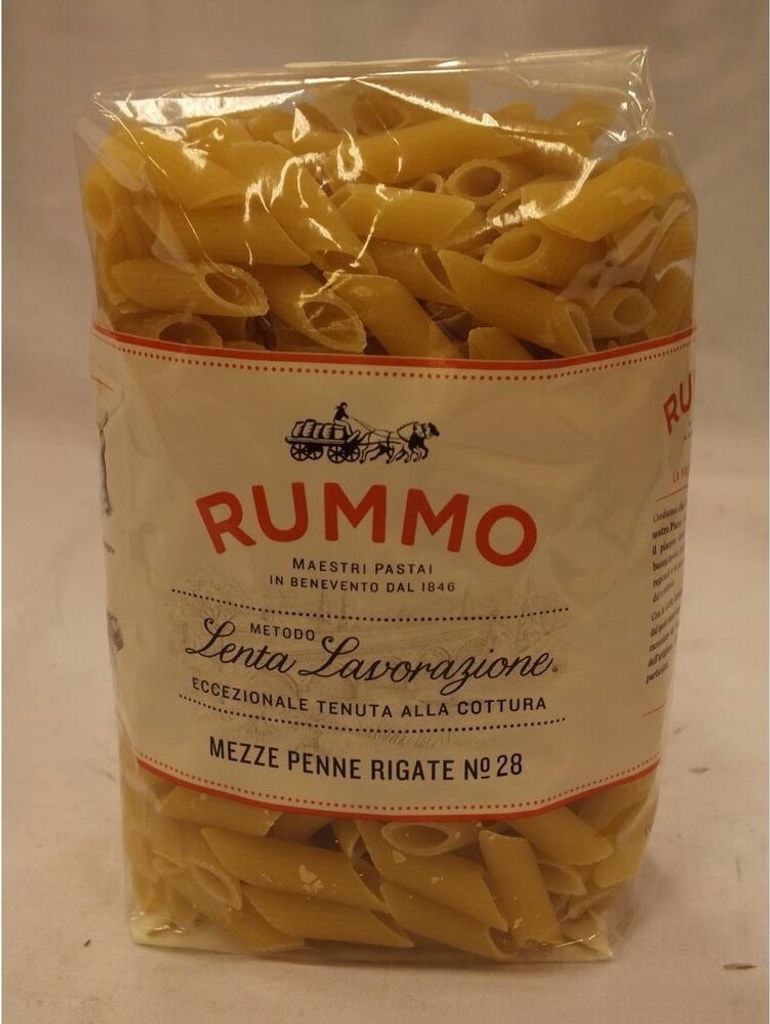 Rummo Mezze Penne Rigate No. 28 - Pasta aus Hartweizengrieß Produktbild 