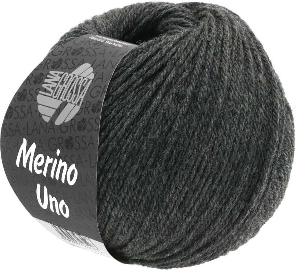 Lana Grossa - Merino Uno 0011 dunkelgrau Produktbild 