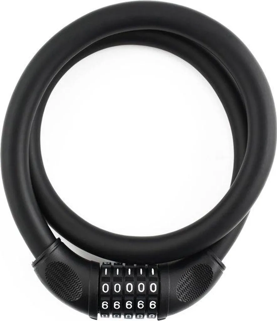 Cadenas à code 20 x 1000 mm extra-épais noir pour vélo et trottinette