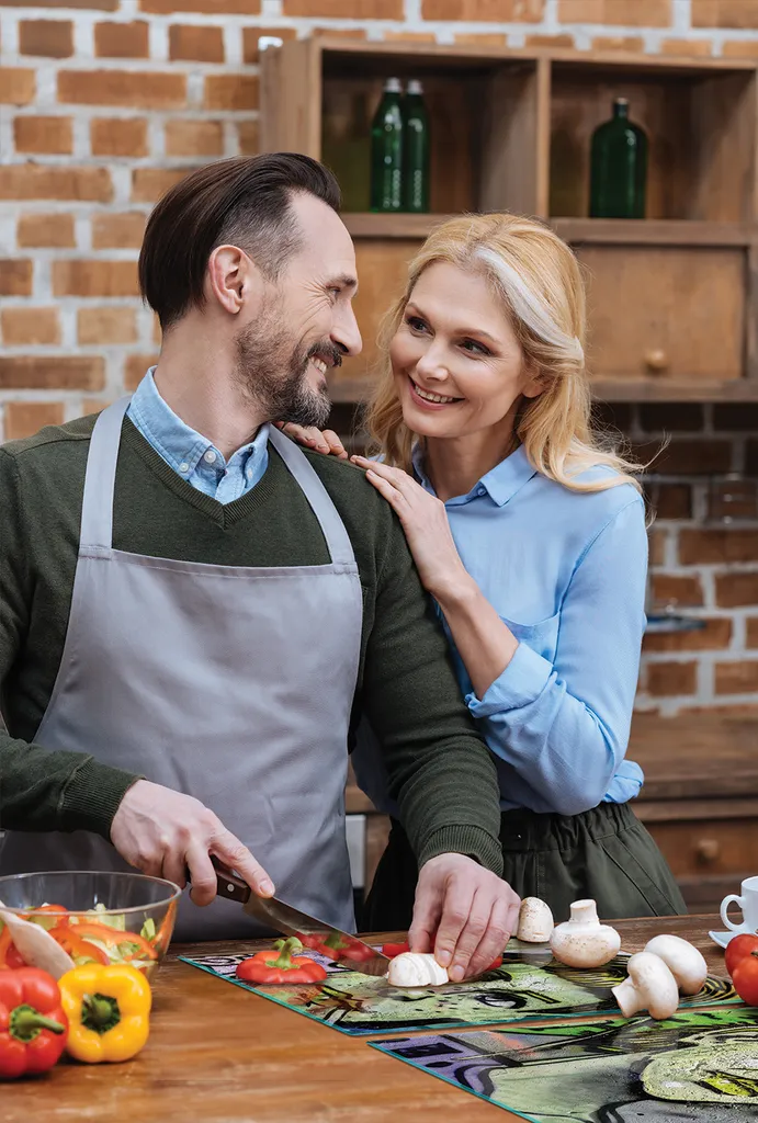 Copri Piano Cottura in Ceramica 90x52 Graffiti - Vetro Temperato Design - 7